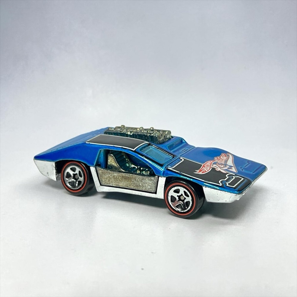 Hot Wheels Redlines Side Kick Blue 1/64 Diecast Car 1970 Malaysia